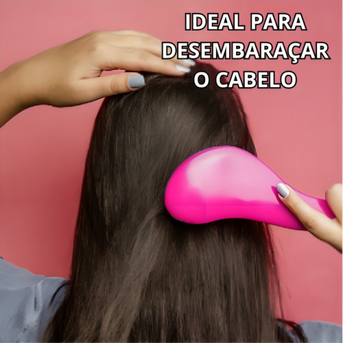 Kit 2 Escovas De Cabelo Magica Para Desembaraçar Anti Queda