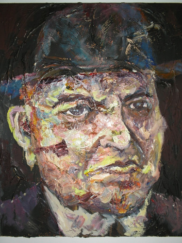 Retrato De Hipólito Yrigoyen. Arte Microconceptual. La Rocca