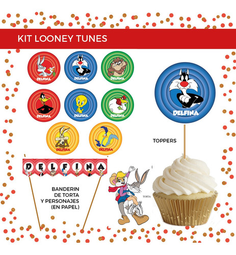Kit Looney Tunes Cumpleaños Listo Para Usar