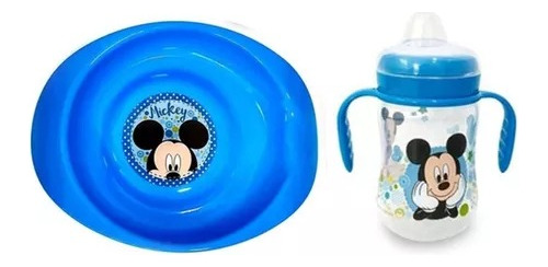 Kit Plato Vaso Cubiertos Natelle Disney Baby