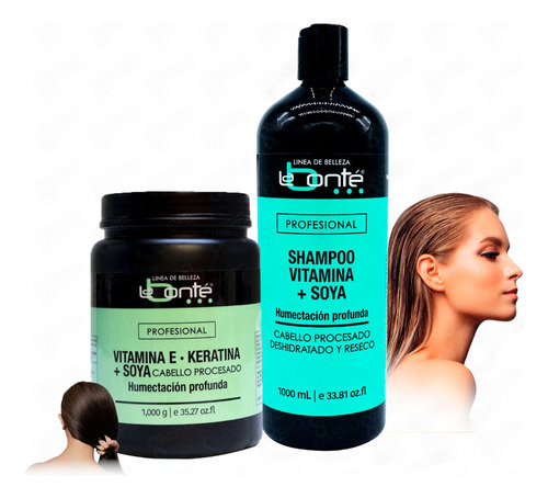 Shampoo Y Vitamina E Keratina + Soya 1kg Labonte®