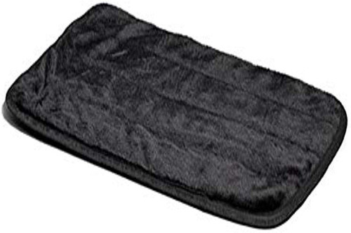 Cama De Lujo De Piel Negra Para Mascota Midwest Quiet Time, 