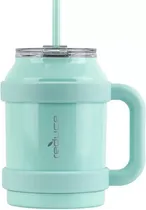 Comprar Termo REDUCE Cold-1 (1478 mL) - Verde Claro, Acero Inoxidable con Asa y Popote, Aislado al Vacío, Mantiene Bebidas Frías 36 Horas, Apto para Lavaplatos, A Prueba de Sudor, Diseño Elegante y Resistente