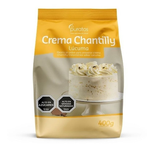 Crema Chantilly Lucuma, Puratos 400 Gramos