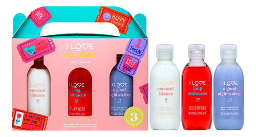 Pacote De Gel De Banho I Love Cosmetics I Love Me 3 X 250 Ml