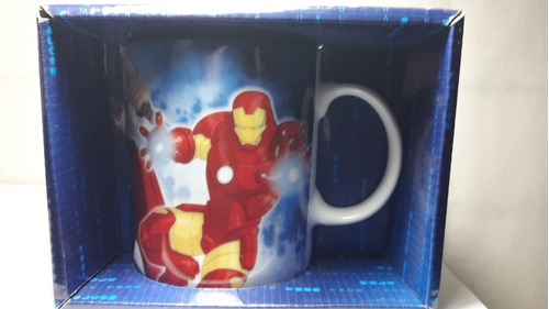 Taza Ceramica C/caja Avengers Mod Varios Sobreruedasjuguete