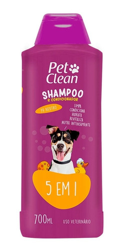 Shampoo E Condicionador Para Cães E Gatos 700 Ml - Pet Clean