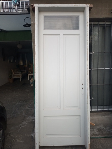 Puertas Puerta Madera Maciza Con Visor Antigua 228x85 (Usado)