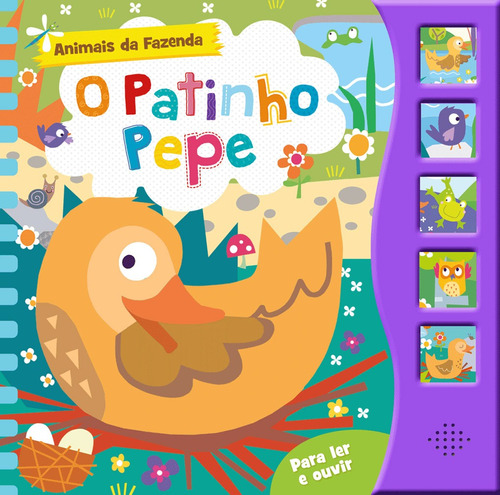 O patinho Pepe, de Cultural, Ciranda. Série Animais da fazenda (5 botões) Ciranda Cultural Editora E Distribuidora Ltda., capa mole em português, 2019