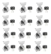 Comprar Kit 12 Fechaduras 22mm Porta Gaveta Armário Móveis 2 Chaves
