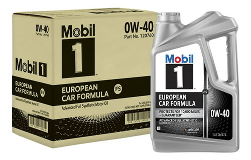 Aceite Mobil 1 0w40 Euro Sintetico 3 X 4.73 Litros