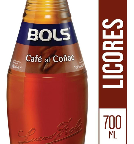 Imagen 1 de 1 de Bols Licor De Cafe Al Coñac Botella De 700 Ml Pack 2 Unid.