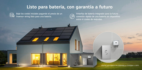 Inversor Ongrid Solar Huawei Sun2000-12ktl-m1 Híbr/trifasico