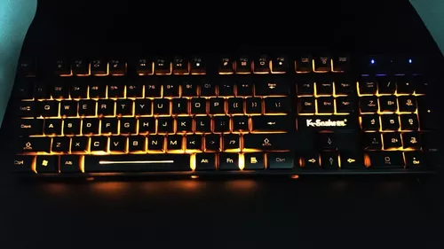 K-Snake K4 104 Teclas Brilhantes Teclado Mecânico Com Fio para Jogo,  Comprimento do Cabo: 1