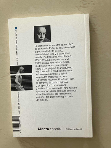 Libro El Mito De Sísifo. Camus.