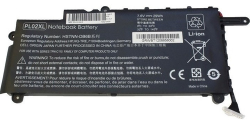 Bateria Compatible Con Hp Pl02xl Litio A