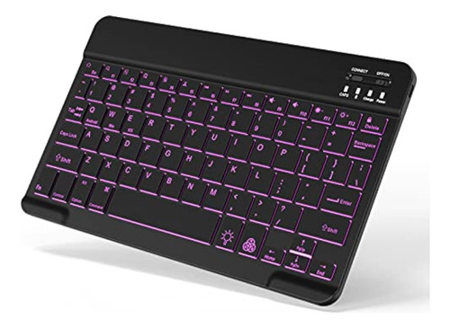 Teclado Bluetooth Retroiluminado Pequeño Teclado