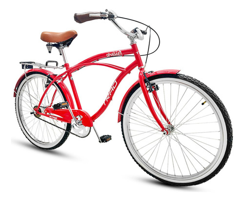 Bicicleta Cruisier Urbana R26 Hombre Vintage Freno V-brake Color Rojo Tamaño del cuadro M