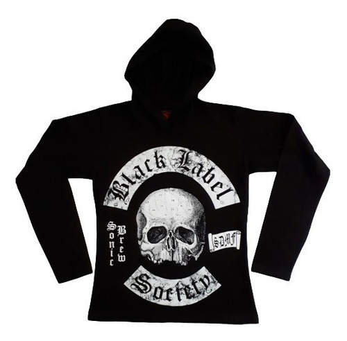 Black Label Society Polo Capucha Mujer Small Bls Rockoutlet
