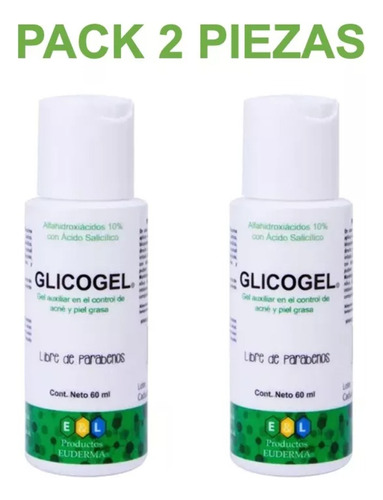 Pack 2 Piezas Euderma Glicogel 60gr C/u