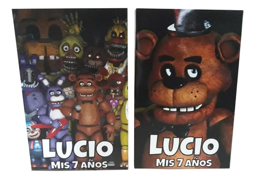 30 Bolsitas Cumpleaños Personalizadas Five Nights At Freddy