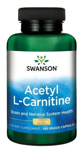 Acetil L-carnitina 500mg 100 Caps De Swanson 
