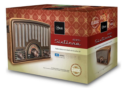 Radio Parlante Mlab 9143 Retro Sixtinna Bluetooth Usb
