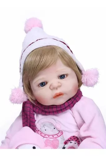 NPKCollection Bebe Reborn Gemeos Lifelike Silicone Reborn Baby Doll 22inch  Boneca Reborn Dolls for Girls Juguetes