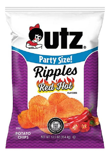 Papas Picantes Utz, 4 Bolsas Grande.