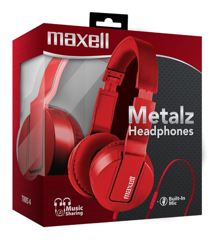 Imagen 1 de 3 de Auriculares Vincha Con Micrófono Incorporado Metalz Maxell
