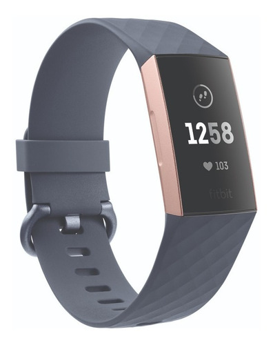 Reloj Smartwatch Fitbit Charge 3 Fitness (azul/oro) Sin Nfc