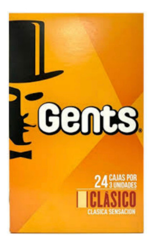 1 Caja De Preservativos Gents Clásico De 72 Unidades