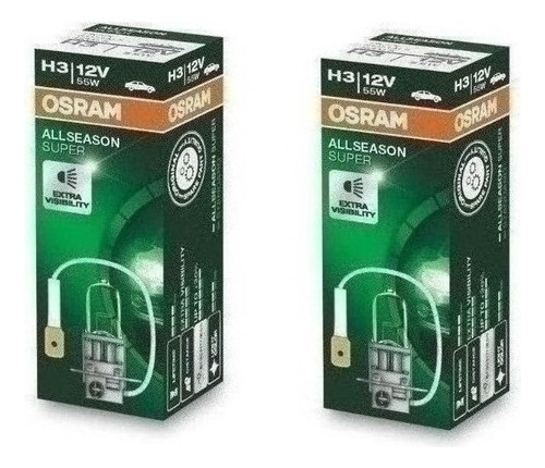 Bombillos Osram Allseason H3 12v 55w X2