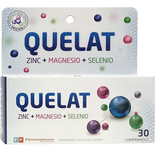 Quelat Zinc Magnesio Selenio Minerales 30 Comp Oferta