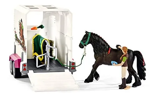 Schleich North America Pick Up With Horse Trailer Playset