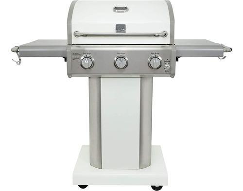 Parrilla De Barbacoa 3 Quemadores Gas Propano Blanco Kenmore