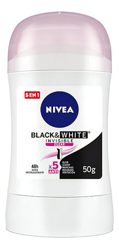 Desodorante Nivea Invisible Black & White 48h X 50 Ml Tipo de piel Todo tipo de piel