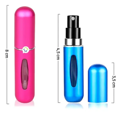 Mini Perfumero Portátil Recargable 5ml Atomizador Colores