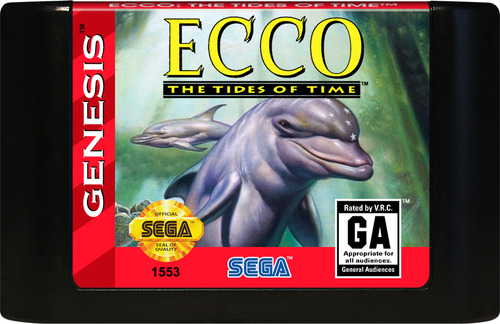 Cartucho Juego Ecco The Tides Of Time Sega Genesis 16 Bits