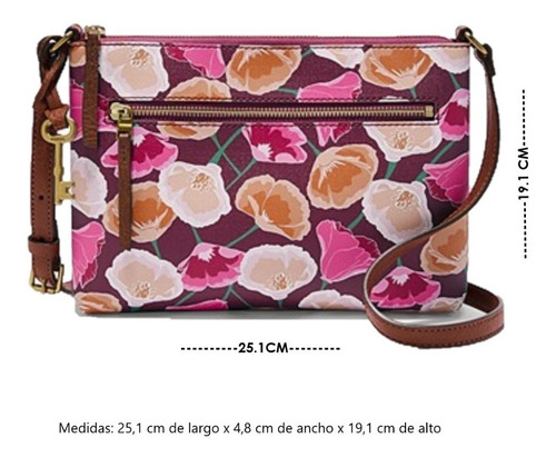 Imagen 5 de 8 de Crossbody Mujer Fossil Fiona Estampado
