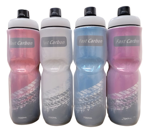 Garrafa Caramanhola Squeeze Térmica Para Bicicleta 700ml Cor Preta