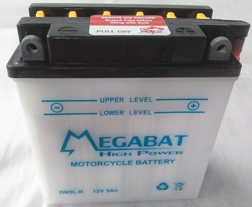 Batería De Moto Yb5 Lb Megabat 12v 5ah