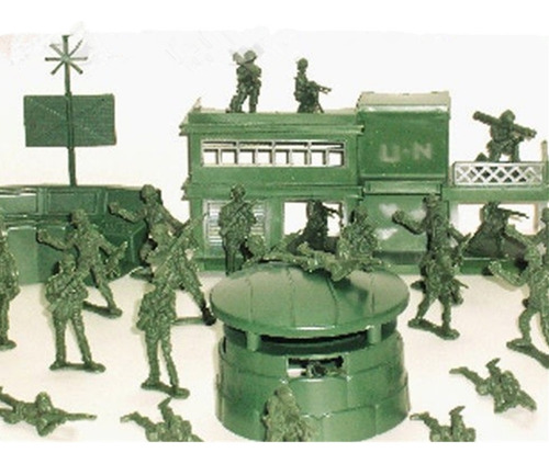 56 Uds. Base Militar De Misiles Modelo Playset Soldado De