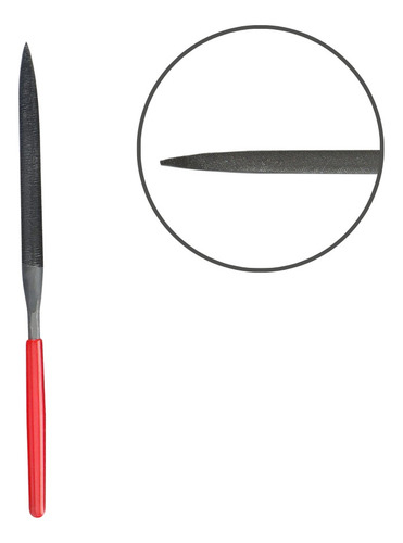 Lima De Aguja De Acero Media Caña 14 Cm
