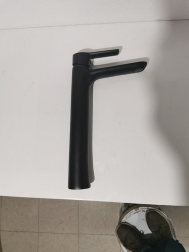 Llave Monomando Baño Lavabo Negro Mate Latón Solido Rubinett