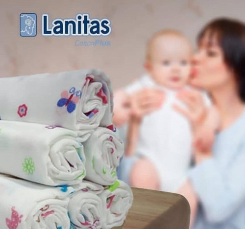 Pañales De Tela Para Bebe 100% Algodón Marca Lanita