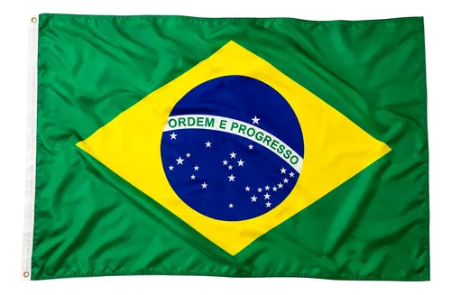 Bandeira Do Brasil Dupla Face Reforçada 3 Tecidos 150x90cm Brasil
