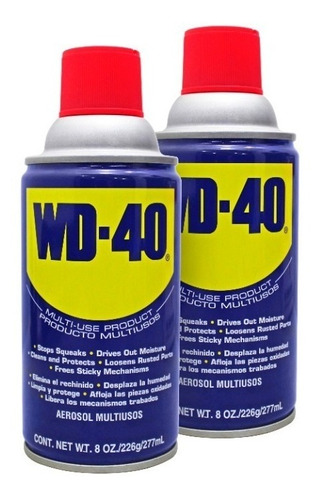 Jgo 2 Latas 227ml Wd40 Lubricante Multiusos Aflojatodo