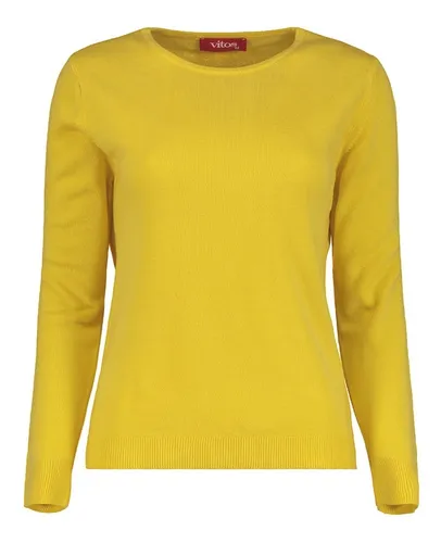 Suéter amarillo mujer new arrivals