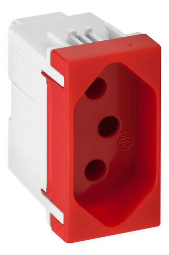 Módulo Tomada 2p+t 20 A 250 V Com Borne Conexão Parafuso S19